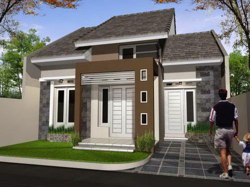 foto tampak rumah tipe 60/104 perumahan Telaga Kautsar Regency