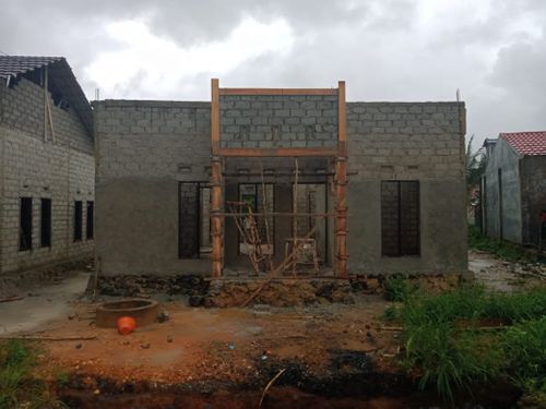 foto tampak rumah tipe 45 perumahan GRIYA PANGESTU DEWO