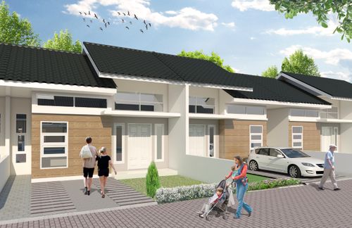 foto tampak rumah tipe 60 perumahan GRIYA RIMO ASRI