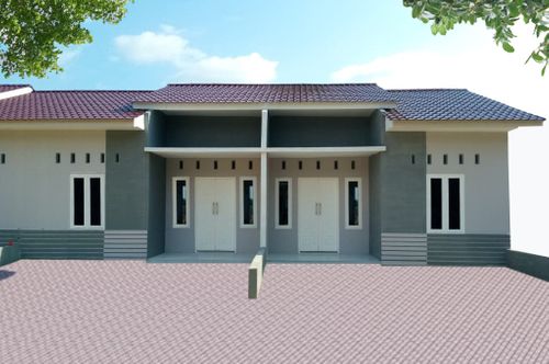 foto tampak rumah tipe 45 perumahan GRIYA RIMO ASRI