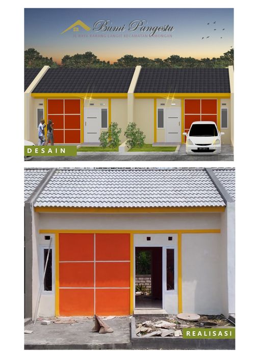 foto tampak rumah tipe 30/60 perumahan BUMI PANGESTU