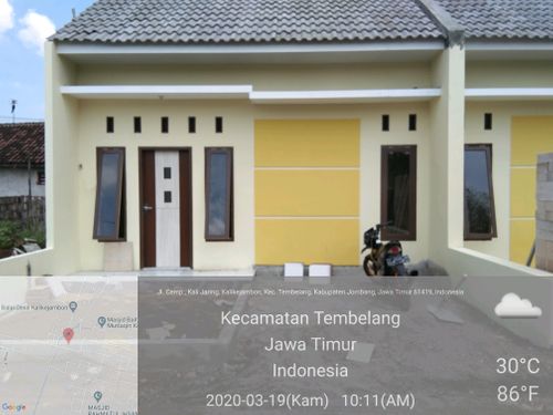 foto tampak rumah tipe 30/60 perumahan Griya Kalijaring Indah