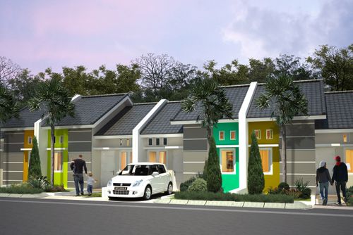 foto tampak rumah tipe STANDAR perumahan GRAND SUTERA SERANG