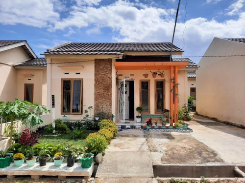 foto tampak rumah tipe 36/108 perumahan Dua Putri Mandiri Tahap 3