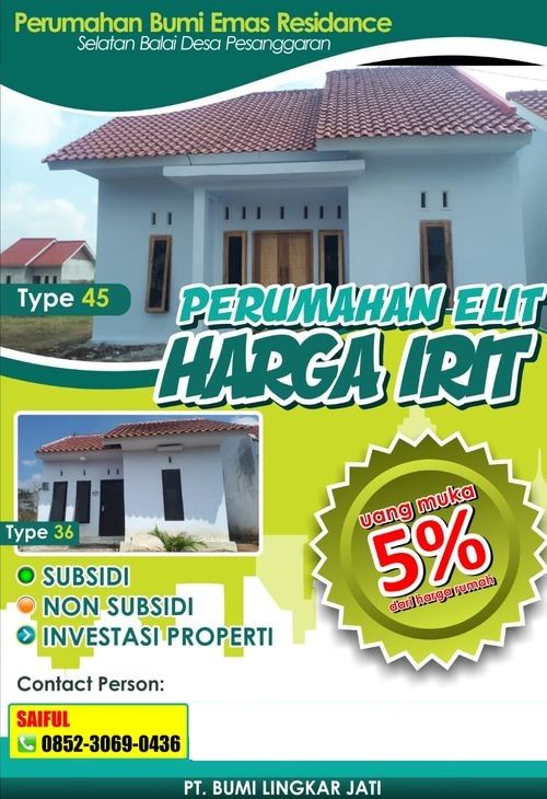 foto tampak rumah tipe KOMERSIL perumahan Perumahan Bumi Emas Residence