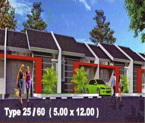 foto tampak rumah tipe 25/60 perumahan RAJEG MULYA GREEN RESIDENCE