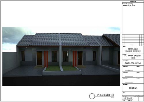 foto tampak rumah tipe RUMAH KOMERSIL perumahan Cimasuk Residence