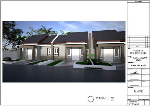 foto tampak rumah tipe RUMAH KOMERSIL perumahan Griya Ciroyom Indah