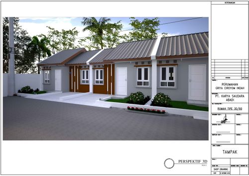 foto tampak rumah tipe RUMAH SUBSIDI  perumahan Griya Ciroyom Indah