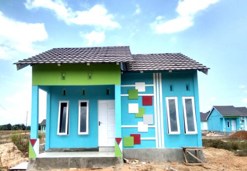 foto tampak rumah tipe 36 Subsidi Palam Tahap 3 perumahan LAMBUNG MANGKURAT REGENCY