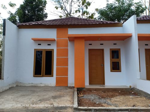 foto tampak rumah tipe 36/72 Buitenzorg perumahan Harmoni Semesta Residence