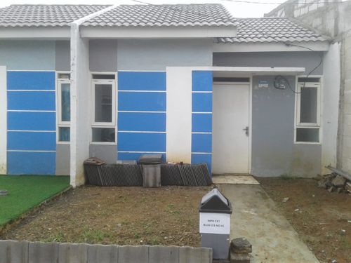 foto tampak rumah tipe 28/60 perumahan Mutiara Puri Harmoni Extension