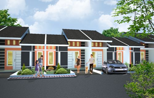 foto tampak rumah tipe Subsidi perumahan RAJEG TERRACE GREEN RESIDENCE