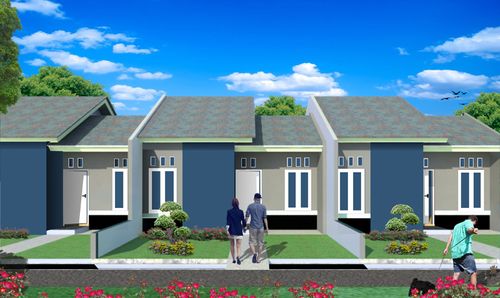 foto tampak rumah tipe 36/72 perumahan TAMAN DRAMAGA PERMAI 7