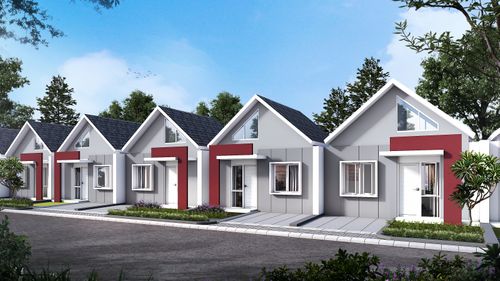 foto tampak rumah tipe CASA perumahan Griya Mulya Indah