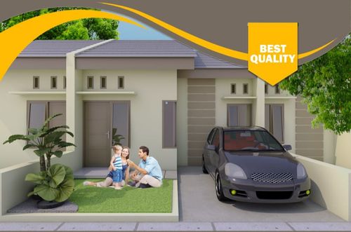 foto tampak rumah tipe 36/72 perumahan JATILAND REGENCY