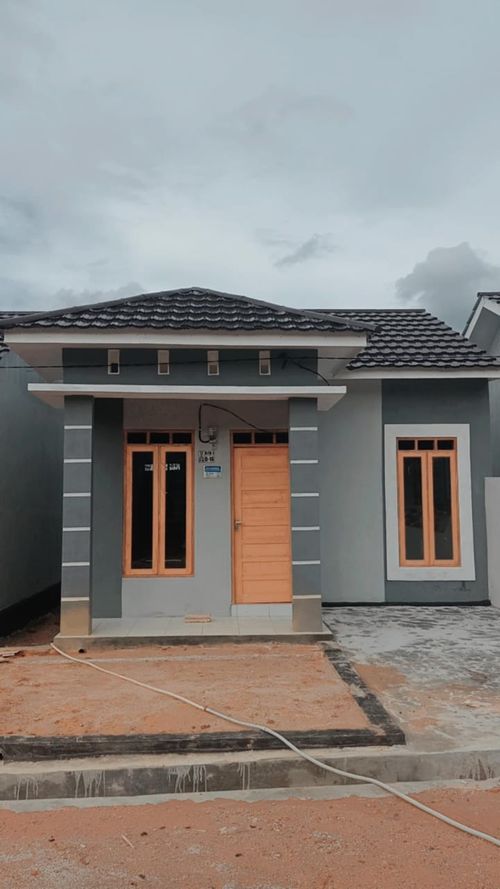 foto tampak rumah tipe 36 perumahan Rizky Tanjung Regency