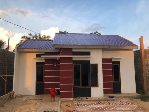 foto tampak rumah tipe 36/90 perumahan Gianni Pondok Mungil