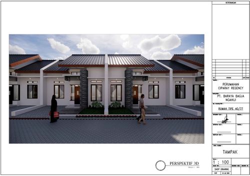 foto tampak rumah tipe RUMAH KOMERSIL perumahan Ciparay Regency