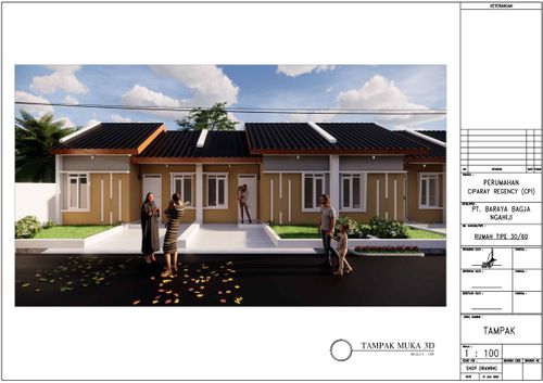 foto tampak rumah tipe RUMAH SUBSIDI perumahan Ciparay Regency