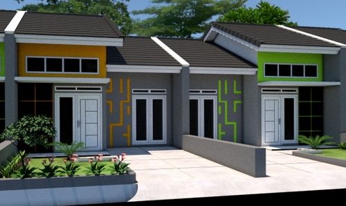 foto tampak rumah tipe 30/72 perumahan BUMI PASUNDAN KARAWANG