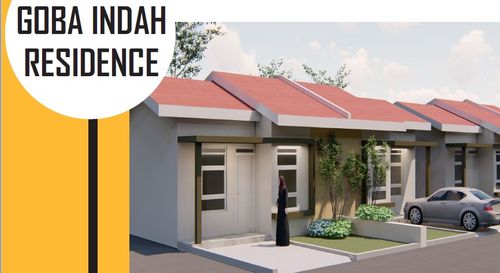 foto tampak rumah tipe 36/91 M2 perumahan GOBA INDAH RESIDENCE