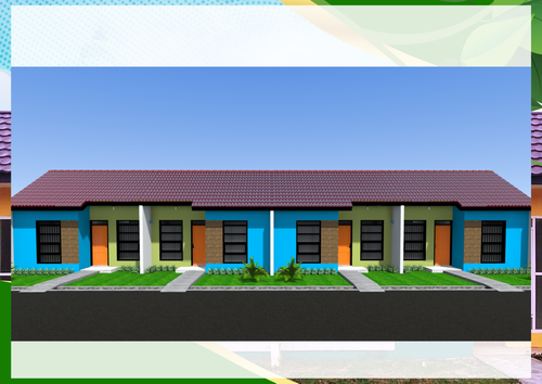 foto tampak rumah tipe 29Li perumahan Puri Anggrek Serang 4 Teritih