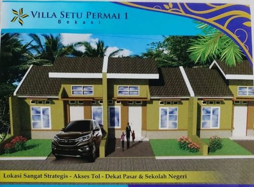 foto tampak rumah tipe 40/72 perumahan Villa Setu Permai 1