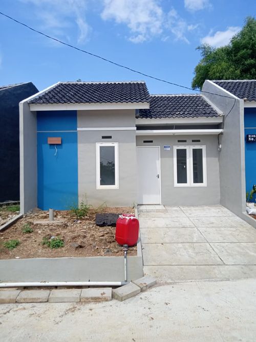 foto tampak rumah tipe 28 perumahan GRIYA SAMAJI CIAMPEA