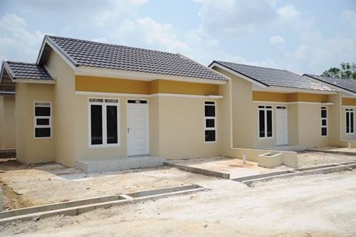 foto tampak rumah tipe 36 perumahan Graha Padma Raya
