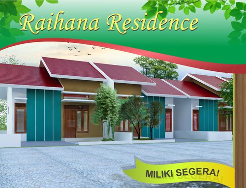 foto tampak rumah tipe 36 perumahan RAIHANA RESIDENCE
