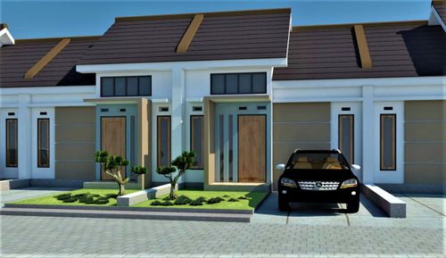 foto tampak rumah tipe 30/84 perumahan perum pondok halim 1