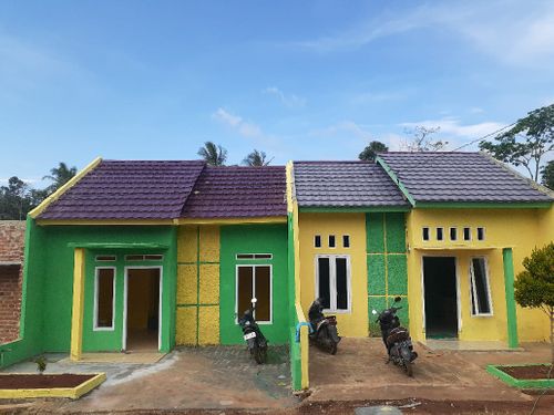 foto tampak rumah tipe 36/90 perumahan PANORAMA GARDEN