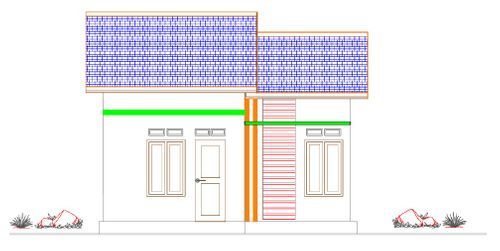 foto tampak rumah tipe 36 perumahan Sinar Jaya Permai