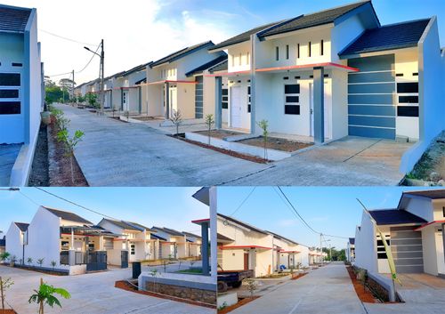 foto tampak rumah tipe 36/60 perumahan Bukit Ciharalang Indah