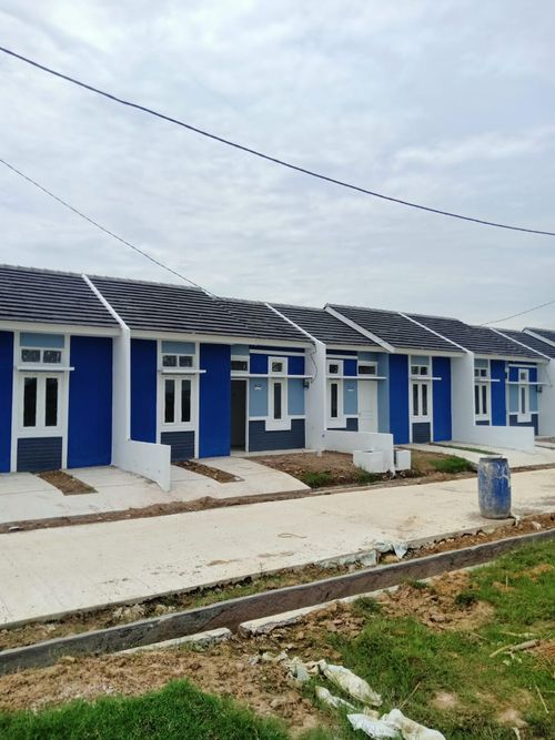 foto tampak rumah tipe Subsidi perumahan Permata Serang Baru