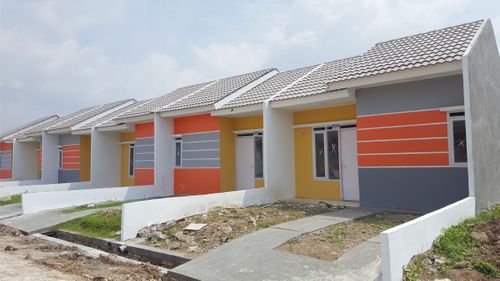 foto tampak rumah tipe 5m x 12m perumahan TELAGA HARMONY RESIDENCE