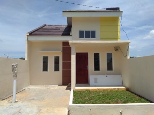 foto tampak rumah tipe Diamond perumahan Artaputra Residence