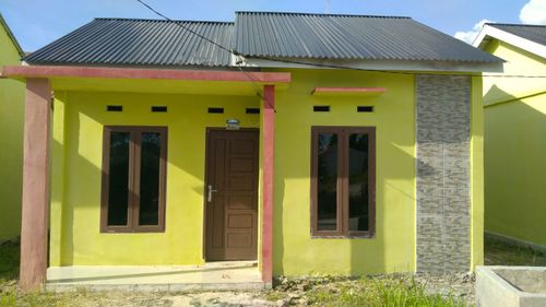 foto tampak rumah tipe 36/108 perumahan Taman putra 7