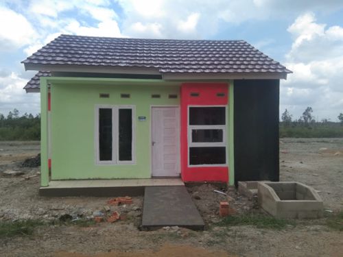 foto tampak rumah tipe 36/90 (Subsidi) perumahan Bumi Nuansa Kenten