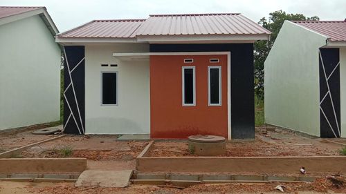 foto tampak rumah tipe 36 subsidi perumahan PESONA ALAM MUTIARA 2