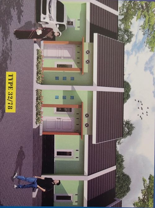 foto tampak rumah tipe 32/78 perumahan THE VISTA RESIDENCE