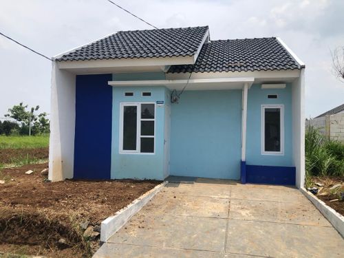 foto tampak rumah tipe 30/72 perumahan Pesona Indah Dramaga
