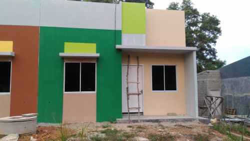 foto tampak rumah tipe Couple perumahan Griya Pinang Asri