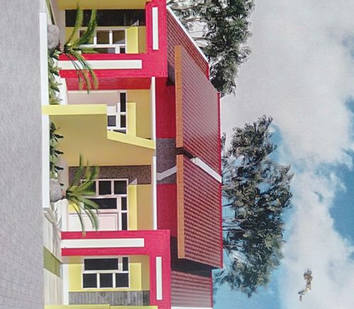 foto tampak rumah tipe 45/87 perumahan Menjangan indah
