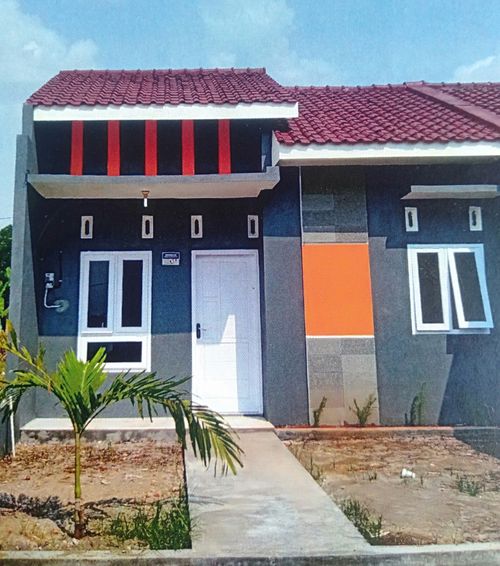 foto tampak rumah tipe 36/72 perumahan Menjangan indah