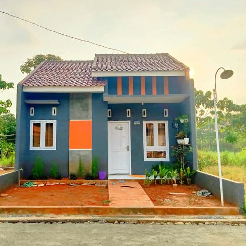 foto tampak rumah tipe 30/72 perumahan Menjangan indah
