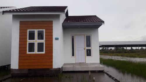 foto tampak rumah tipe 36 perumahan BATOLA RESIDENCE TAHAP 8