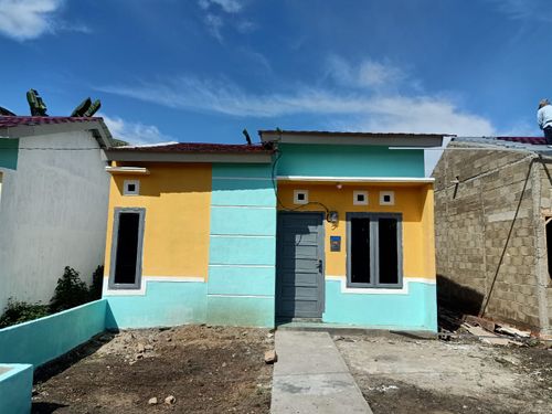 foto tampak rumah tipe RSH 36 perumahan RIDHO RESIDENCE INDRALAYA