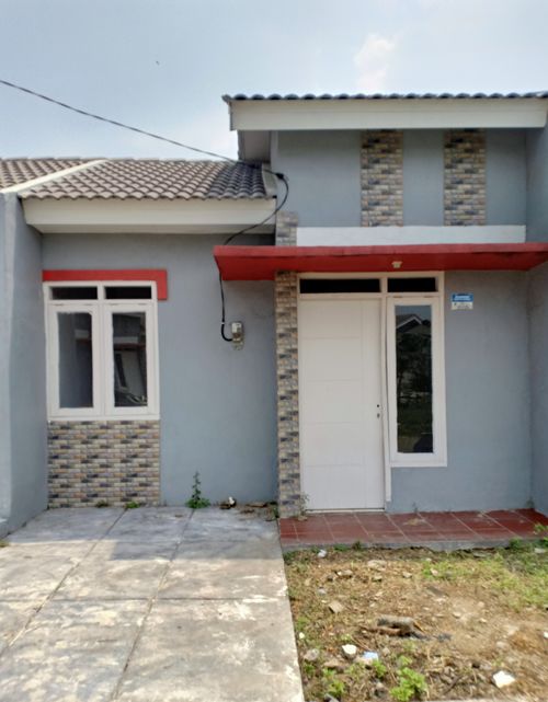 foto tampak rumah tipe 29 perumahan Mutiara Tigaraksa